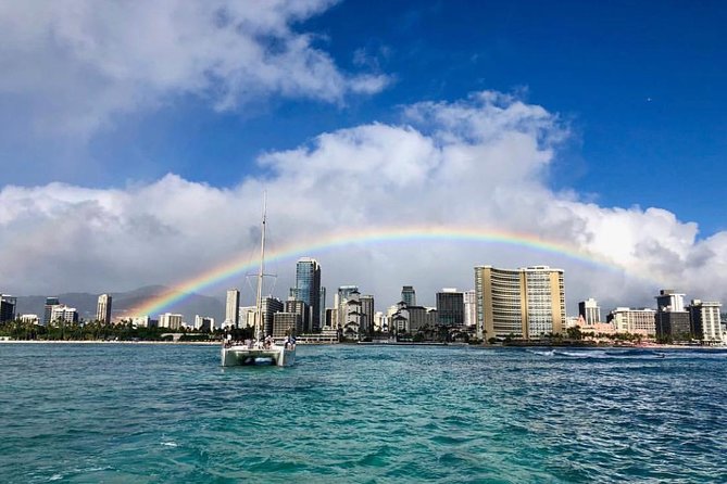 12pm Turtle Canyon Snorkel Adventure - The sail back: Diamond Head, Waikiki, and a more relaxing finish