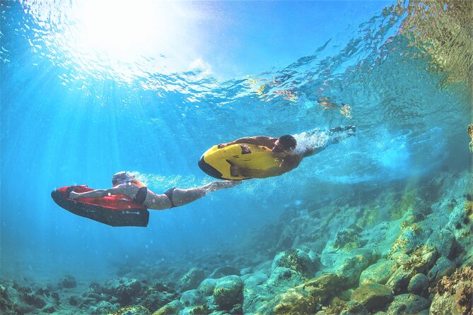 90-Minute Snorkel & Seabob Underwater Guided Reef Tour in Fort Lauderdale - Safety in real life: pilot belt, buoyancy, and an instructor close by