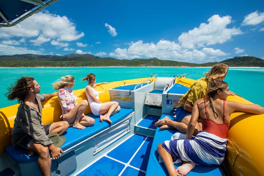 Airlie Beach: Snorkel, Hill Inlet Lookout & Whitehaven Beach - Ocean rafting from Airlie Beach: the thrill part that still feels controlled