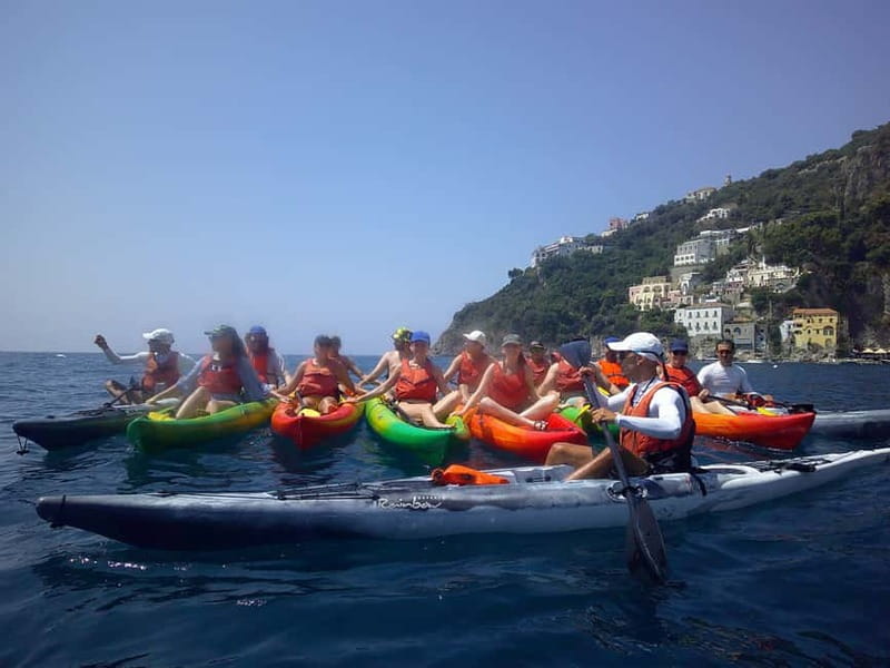 Amalfi Coast: Kayak & Snorkeling tour, sea caves and beach - Marmorata waterfall and the “only by sea” coastline