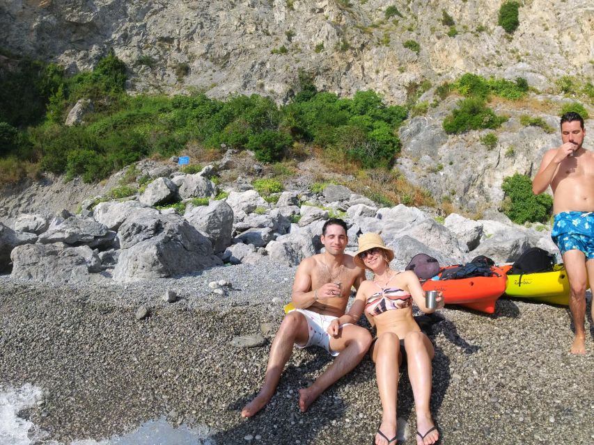 Amalfi: Kayak-Snorkel to Pandora Cave, Hidden Beach & Drinks - What to bring so you enjoy the day instead of managing discomfort