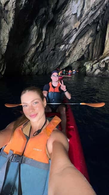 Amalfi: Kayak-Snorkel to Pandora Cave, Hidden Beach & Drinks - Dead Horse Beach swim + aperitif: the lemon spritz moment you’ll remember