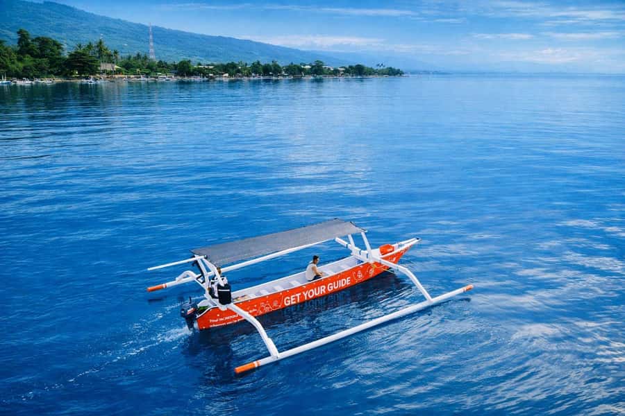 Bali/Lovina: Guided Dolphin Watching & Sunrise Boat Snorkel - Swimming with dolphins: holding the float and staying safe