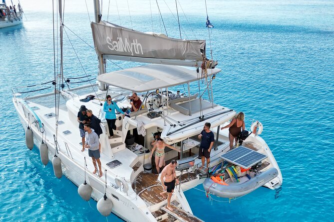 Best of Milos and Poliegos Catamaran snorkelling Cruise with BBQ - Getting to Adamantas and starting on time at 9:00 am