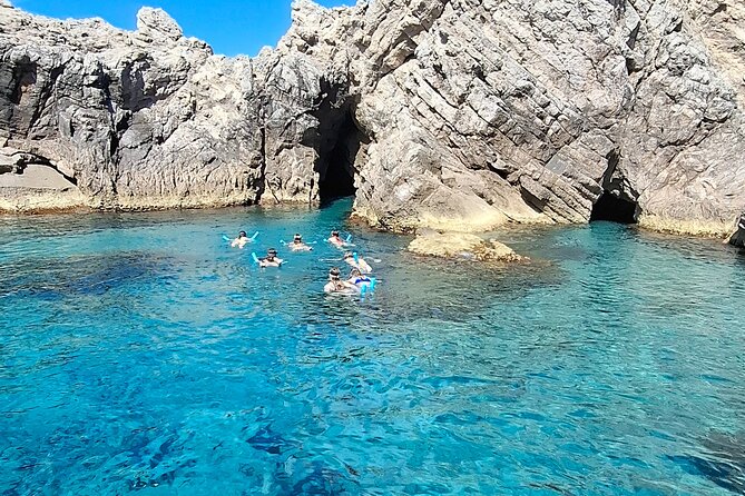 Blue & Green cave,Šunj beach - with drinks small group speedboat - Šunj Beach on Lopud: sandy time, clear water, and nearby food