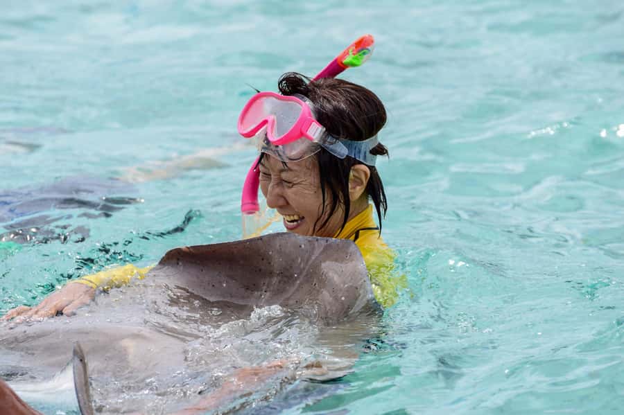 Bora Bora: Full-Day Lagoon Snorkelling Tour - Shallow-Water Ray Encounter: How the Waist-Deep Swim Feels