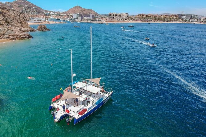 Cabo San Lucas Three Hour Private Boat Snorkeling Tour - Santa Maria Bay snorkeling: nets, fish life, and easy water toys