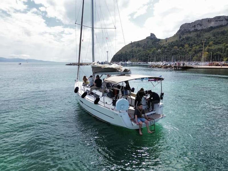 Cagliari: Catamaran Tour, Swimming, Snorkeling, & Prosecco - Sella del diavolo: Devil’s Saddle is the main swimming story