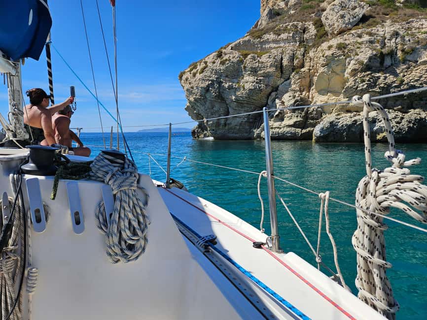 Cagliari Sailing Boat Tour with Snorkeling and Drink - Cala Fighera stop: another look at Cagliari’s coastline