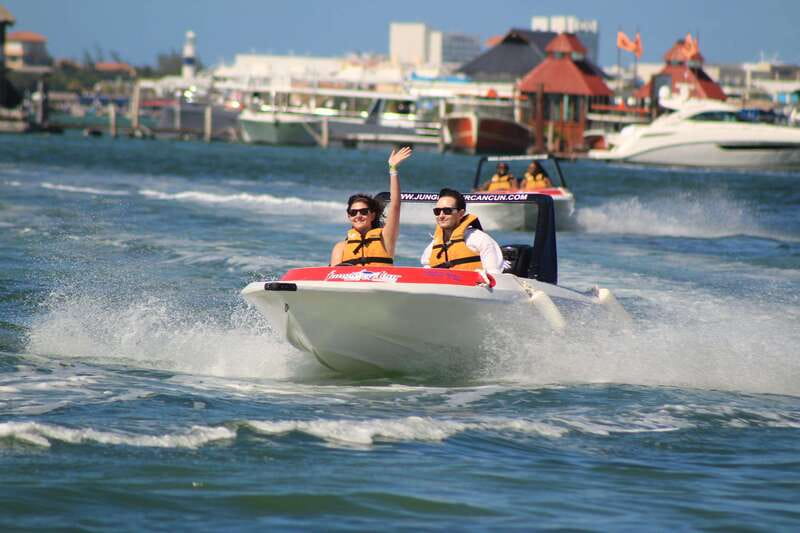 Cancun: Jungle Tour Adventure with Speedboat and Snorkeling - First Stop: Puerto Maya Cancún and the Mayan welcome you can’t skip