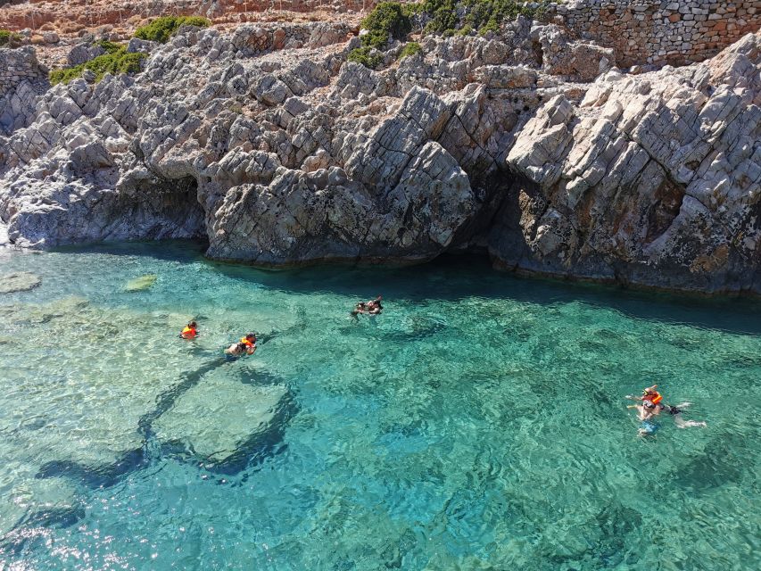 Chania: Menies Beach & Chironisia Bay Cruise with Snorkeling - Snorkeling gear, mask swaps, and onboard comfort that actually helps