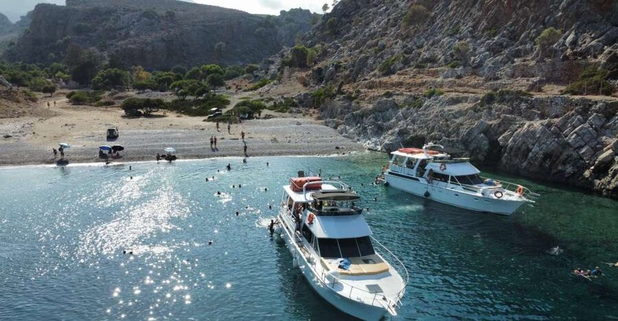 Chania: Menies Beach & Chironisia Bay Cruise with Snorkeling - How the day flows: safety talk, Rodopou Peninsula cruising, and when you actually get to swim