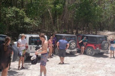 Cozumel Jeep Adventure to Jade Caverns with Lunch and Snorkel - Rancho Alejandra: tequila tasting with a working-ranch feel