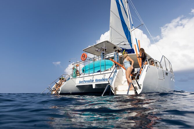 Deluxe Sail & Snorkel to the Captain Cook Monument - Stop 3 near Red Hill: weather permitting for a third snorkeling option