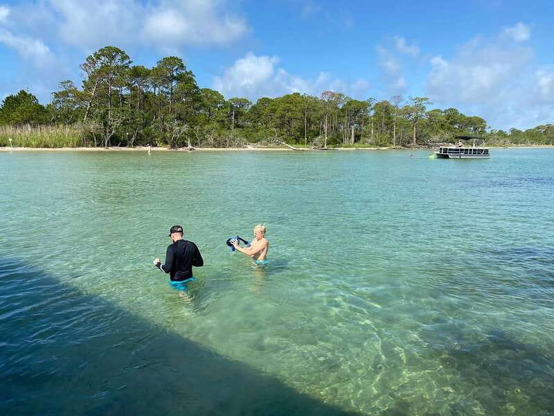 Destin: Snorkeling Cruise with 2 Stops and Dolphin Watching - The final stop with fish-feeding: the part kids remember