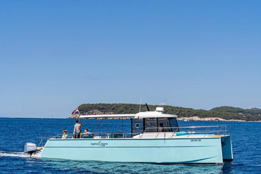 Dubrovnik: Blue Cave Catamaran Tour with Drinks and Snorkel - Drinks at swim stops: good value, not a party bus