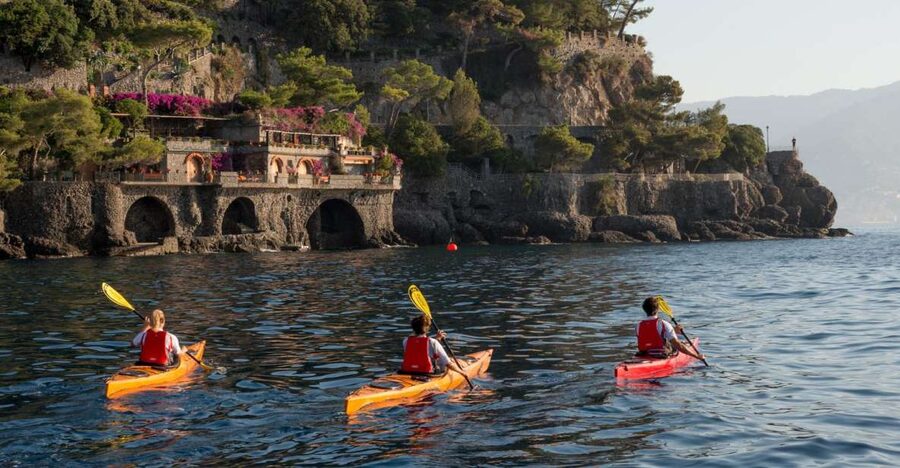 Easy Kayak Tour to Portofino with Optional Snorkeling - Portofino’s coastline, but from your own paddle power