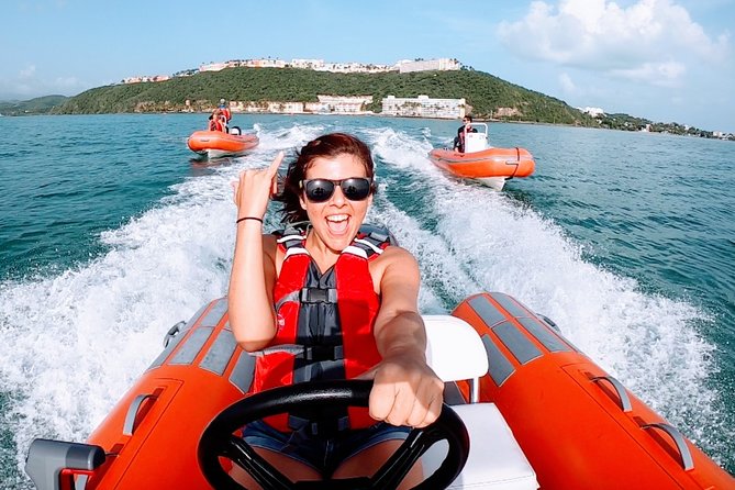 Fajardo Mini Boat Snorkel Safari - Your own mini-speedboat cockpit in Fajardo