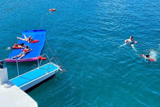 Flamingo Family Fun Catamaran Snorkel:Comfortable shaded seating - Dolphins, turtles, and the sunset run you’ll remember