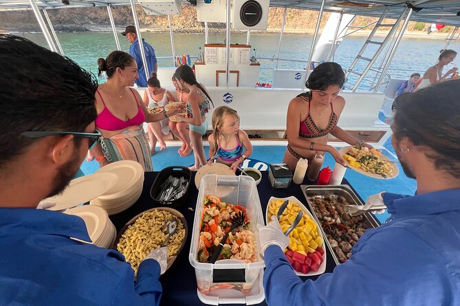 Flamingo Family Fun Catamaran Snorkel:Comfortable shaded seating - Price and value: what $98 buys on this 4-hour cruise