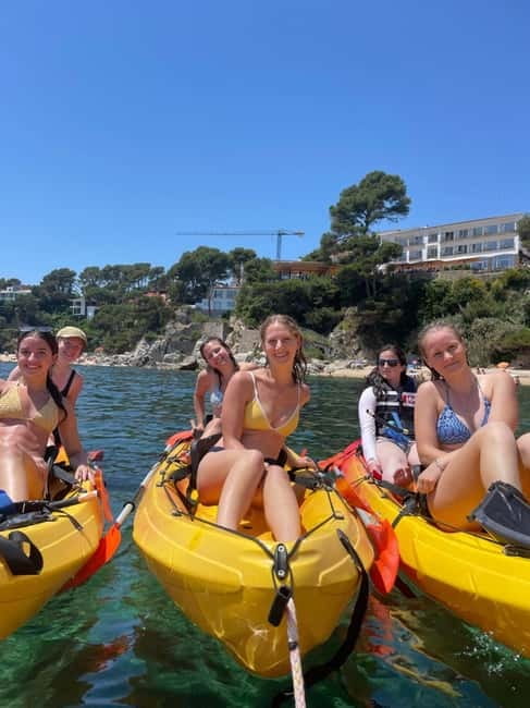 From Barcelona: Costa Brava Kayak & Snorkel Tour with Picnic - Meeting at Kulas Bar and the ride to the coast