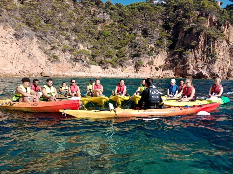 From Sant Feliu de Guíxols: Kayak and Snorkel in Costa Brava - Snorkeling stop: clear water, starfish, and how to stay relaxed