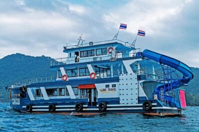 Full day snorkeling adventure around Koh Tao - Boat Comfort: A/C Cabin, Shade, Slide, and a Place to Reset