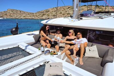 Heraklion: Dia Catamaran Tour - Lunch, Open Bar & Snorkeling - Catamaran comfort: more room than you expect for a day trip