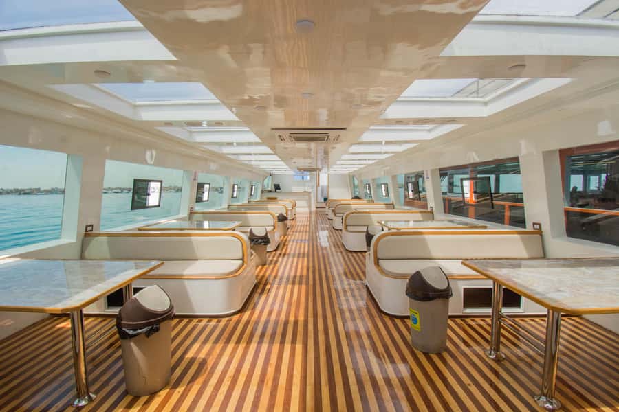 Hurghada: Panoramic Semi-Submarine Cruise with Snorkeling - The floating station snorkeling: guided, short, and built for beginners