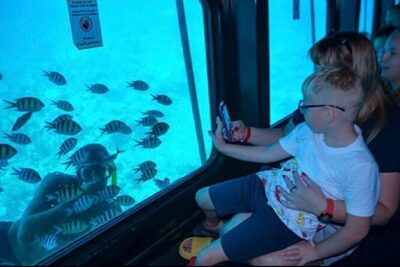 Hurghada: Royal Seascope Submarine Cruise with Snorkel Stop - The semi-submarine underwater deck: sitting at 3 meters down