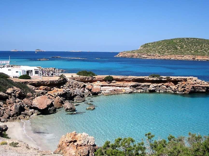 Ibiza: Snorkeling, Sunset Beach and Cave Boat Trip - Setting off from San Antonio: the Palapa Bar kiosk check-in