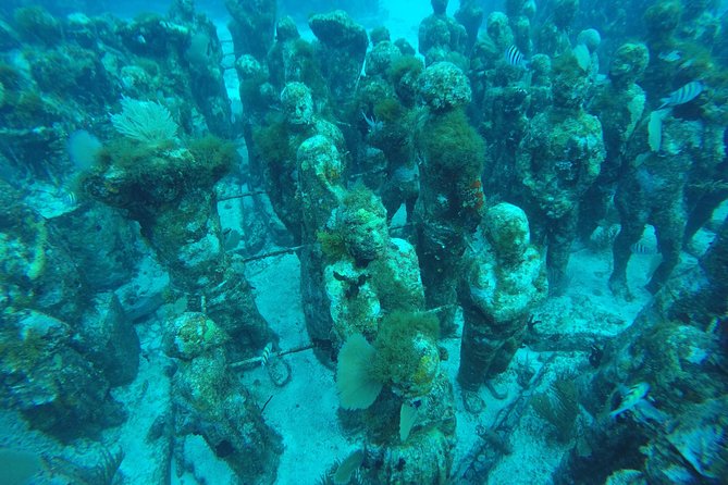 Isla Mujeres Snorkeling Tour Adventure - Stop 2 MUSA Underwater Museum: Statues, a Car, and Easy Exploring