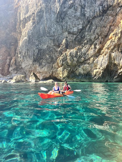 Jávea: Cala Portixol Kayak Tour with Snorkel & Cliff Jumping - Isla del Portixol: Sea-Only Feeling and Another Chance to Snorkel