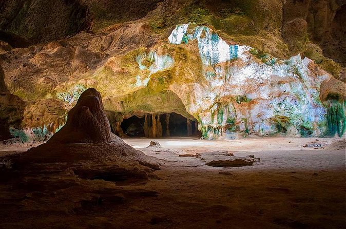 Jeep Tour Arikok National Park and Snorkeling at Baby Beach - Fontein and Quadirikiri caves: Indian Cave drawings and that wild fish pedicure