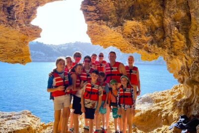 Kayak Paradise: Cala Portixol Snorkel, Cave & Cliff Jumping Tour - Cala el Pom: sea-only snorkeling with rock-and-cave views