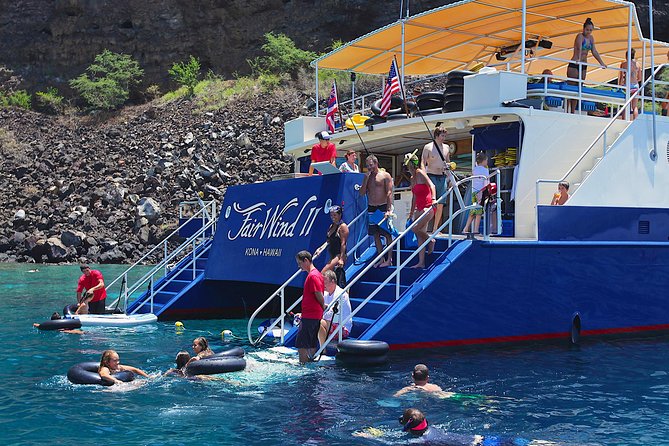 Kona’s Best Morning Snorkel: Captain Cook & Kealakekua Bay - The Boat as a Floating Playground: Slides, High Dive, and Easy Entry