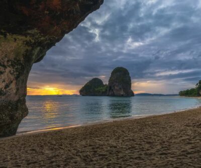 Krabi: Bioluminescent Plankton, Snorkeling & Sunset Tour - Phra Nang Cave Shrine and the first island rhythm
