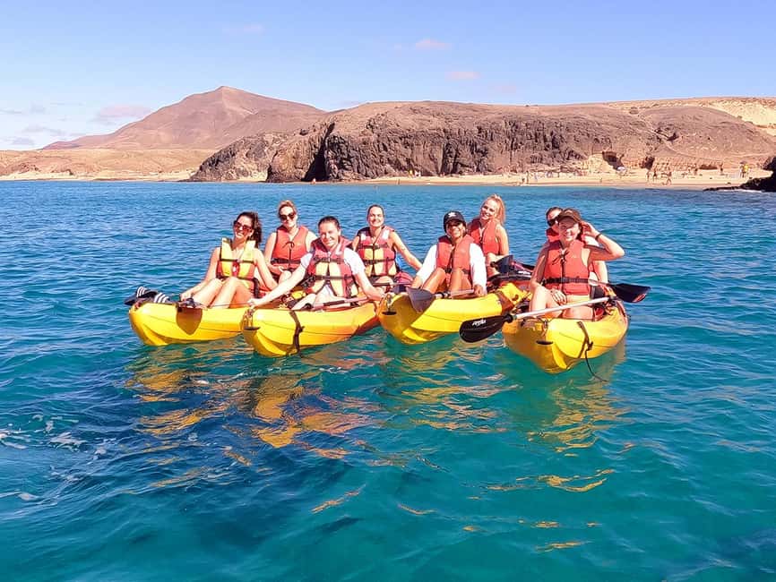 Lanzarote: Kayak and Snorkeling at Papagayo Beach - Kayaking toward Playa del Papagayo: pacing, photos, and sea-level views