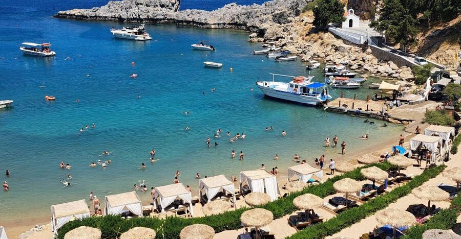Lindos,Pefkos: All inclusive Swim & Snorkel Boat Cruise - Boarding with Michael and Captain Kostas: the crew vibe that keeps it smooth