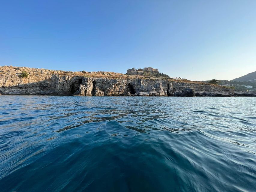 Lindos,Pefkos: All inclusive Swim & Snorkel Boat Cruise - St. Paul’s Bay finish: that last 30 minutes is where the color shows