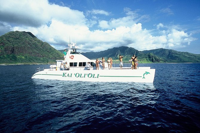 Luxury Snorkel Cruise, Local Buffet with Whale & Dolphin Watch - Wildlife Hunting Along Oahu’s West Coast (When the Ocean Shows Up)