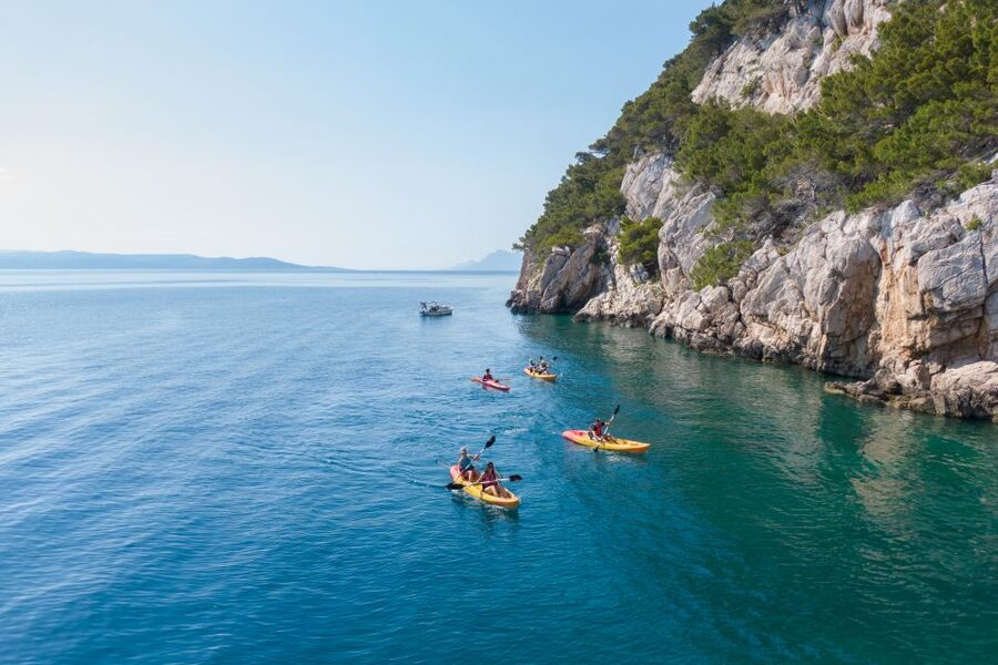 Makarska: Guided Sea Kayaking Tour with Snorkeling Stop - Paddle East Toward St. Peter Lighthouse and the First Real Views