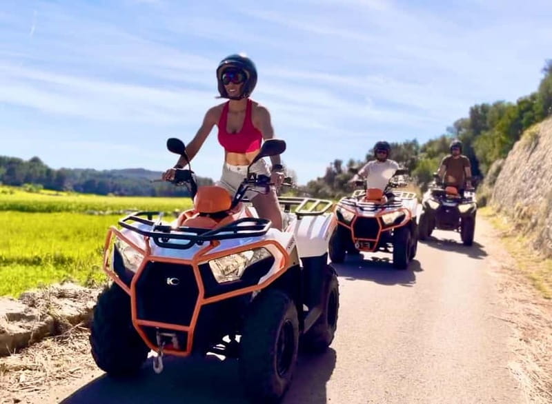 Mallorca: Quad Bike Tour, Snorkeling, and Cliff Jumping - Riding the Back Roads: Forest Curves and Real ATV Feeling