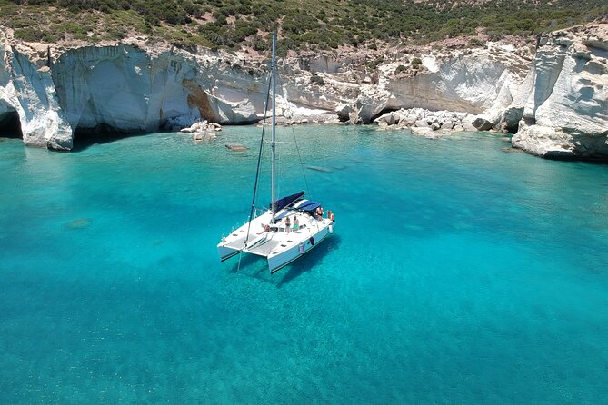 Milos caves snorkelling Catamaran Cruise in a small group - The crew and onboard atmosphere: attentive, story-led, and human