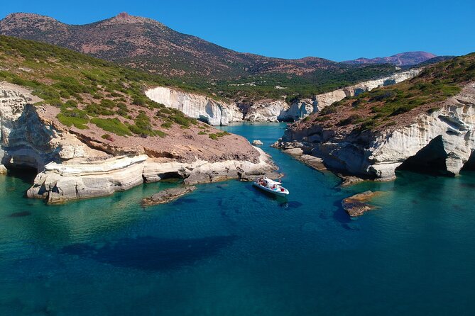 Milos: Half-Day Speedboat Cruise to Kleftiko with snorkeling tour - The Kleftiko Stop: Volcanic Rocks, Sea Caves, and Pirate Lore