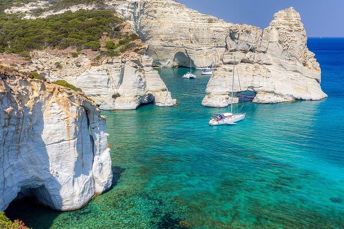 Milos Small-Group Full-Day Cruise with Snorkelling and Lunch - Milos from the deck: small-group sailing with real swimming time