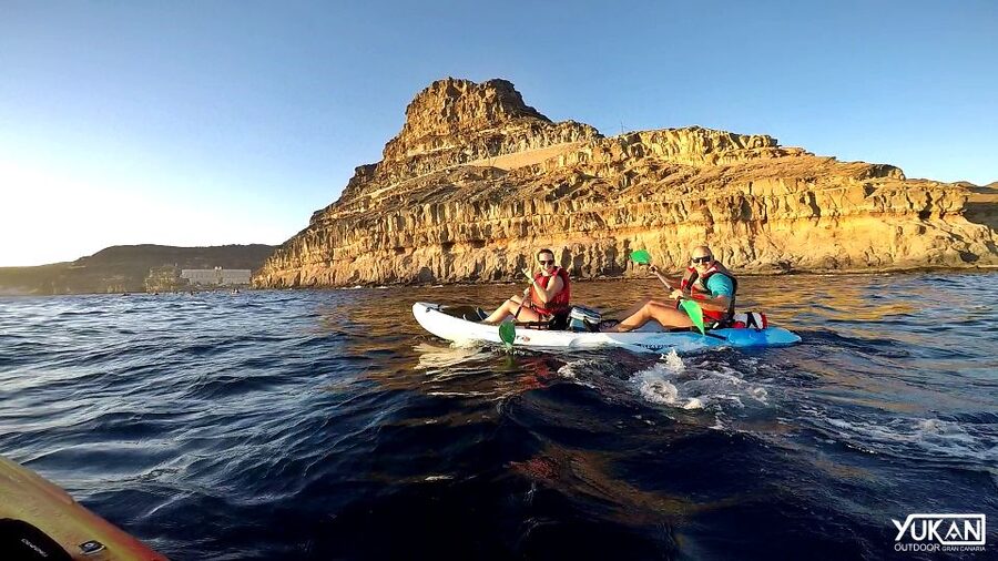 Mogán: Guided Kayak to Caves and Snorkeling Tour - Kayaking along sea cliffs: the workout part you’ll actually enjoy