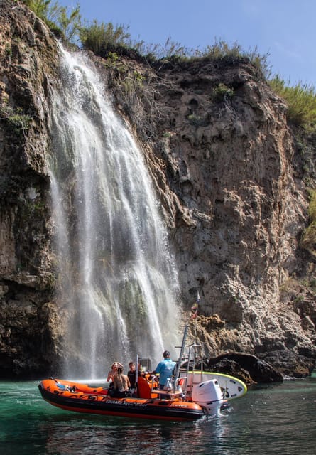 Nerja-Maro: Snorkeling & Sea Scooter Speedboat Trip - Burriana Beach meeting point: find the white tents, then get ready