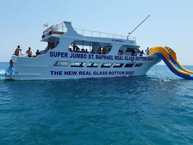 Paphos: Glass Bottom Boat Trip with Swimming or Snorkeling - Swimming, snorkeling, and turtle season luck in the Blue Lagoon