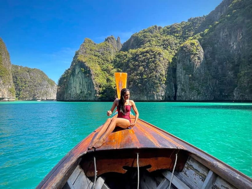 Phi Phi: 7 Island Longtail Boat Snorkeling Tour with Sunset - Getting to Koh Phi Phi and meeting at Tonsai Bay